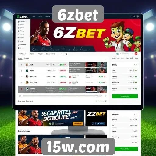 Interface amigável do site 6zbet ganha elogios